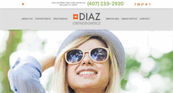 Desktop Screenshot of diazorthodontics.com