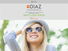Tablet Screenshot of diazorthodontics.com